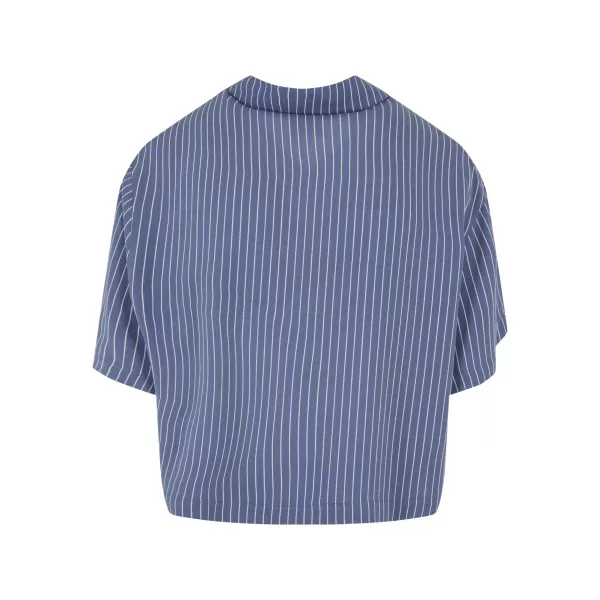  Cămaşă URBAN CLASSICS TB4365 DUNGĂ DE PIN ALBASTRU VINTAGE 
