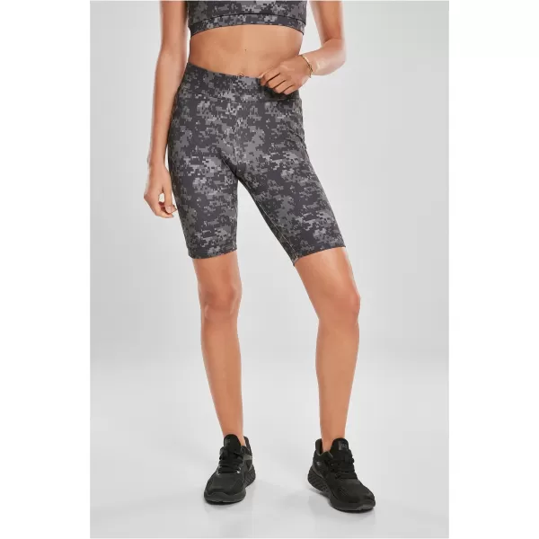  Pantaloni scurți pentru doamne URBAN CLASSICS TB3423 CAMO DIGITAL ÎNTUNECAT 