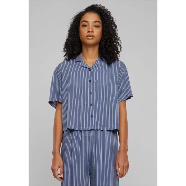  Cămaşă URBAN CLASSICS TB4365 DUNGĂ DE PIN ALBASTRU VINTAGE 