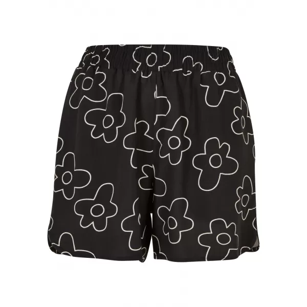  Pantaloni scurți pentru doamne URBAN CLASSICS TB3435 FLOARE NEAGRĂ 