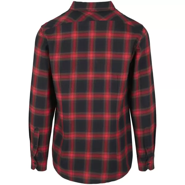 Cămaşă URBAN CLASSICS TB3195 NEGRU/ROȘU 