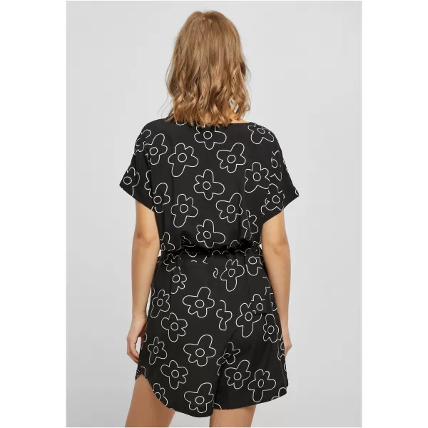  Doamne URBAN CLASSICS TB4096 FLOARE NEAGRĂ 