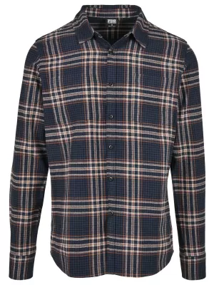 Cămaşă URBAN CLASSICS TB3807 ALBASTRU ÎNCHIS/RUSTRAT