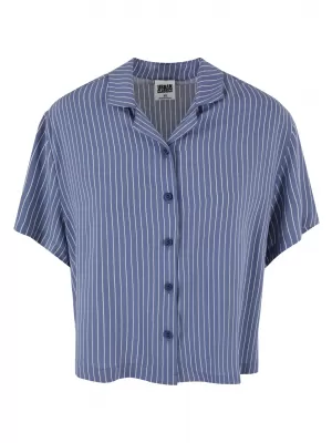 Cămaşă URBAN CLASSICS TB4365 DUNGĂ DE PIN ALBASTRU VINTAGE