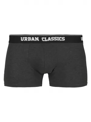 Boxer URBAN CLASSICS TB3540 BRANDING AOP/NEGRU/CĂRBUNE