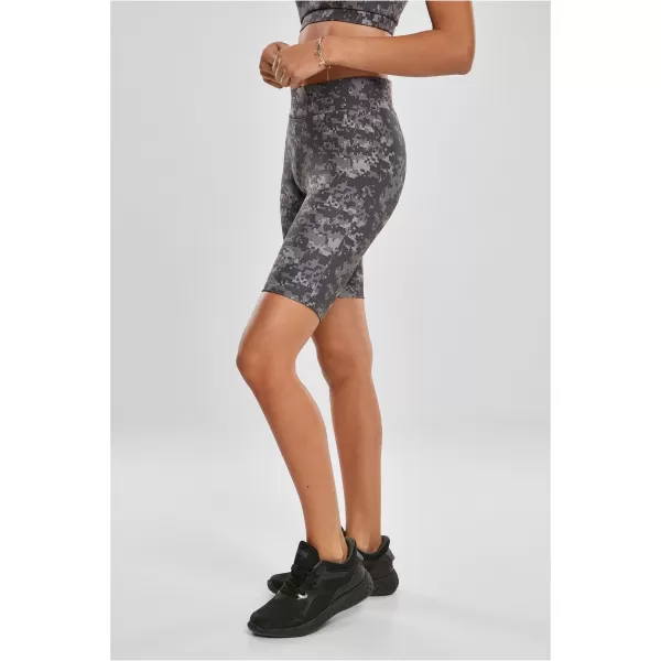  Pantaloni scurți pentru doamne URBAN CLASSICS TB3423 CAMO DIGITAL ÎNTUNECAT 