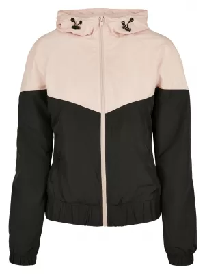 Geacă pentru doamne URBAN CLASSICS TB3638 ROZ DESCHIS/NEGRU