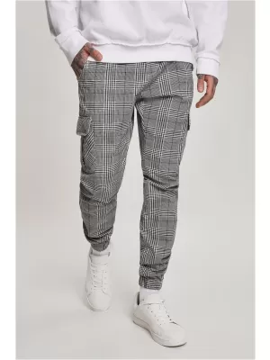 Pantaloni URBAN CLASSICS TB3138 ALB/NEGRU