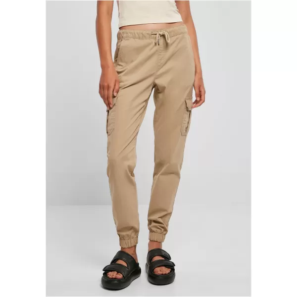  Pantalonii pentru doamne URBAN CLASSICS TB3626 UNIUNE BEIGE 