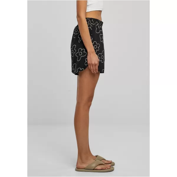  Pantaloni scurți pentru doamne URBAN CLASSICS TB3435 FLOARE NEAGRĂ 