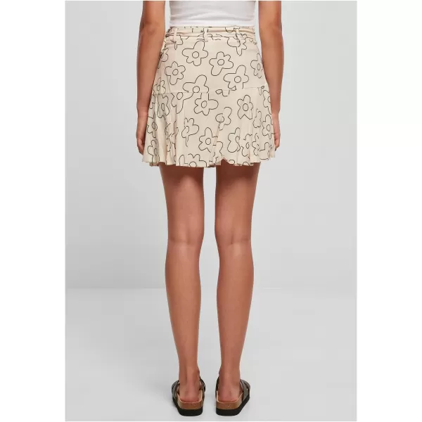  Fusta doamnelor URBAN CLASSICS TB4367 FLOARE MOALE DE IARBĂ DE MARE 