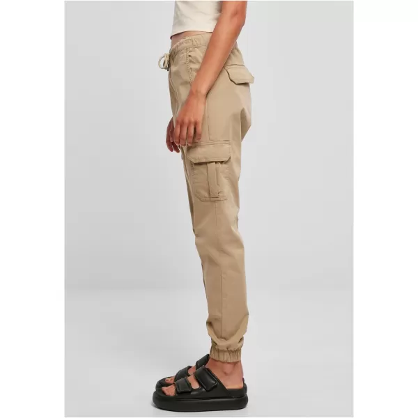  Pantalonii pentru doamne URBAN CLASSICS TB3626 UNIUNE BEIGE 