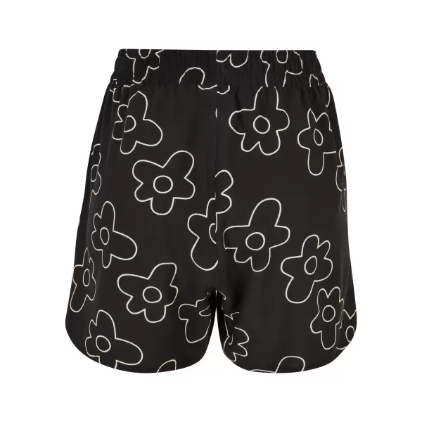  Pantaloni scurți pentru doamne URBAN CLASSICS TB3435 FLOARE NEAGRĂ 