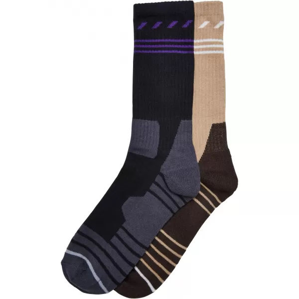  Șosete URBAN CLASSICS TB3742 BLACK/UNION BEIGE 