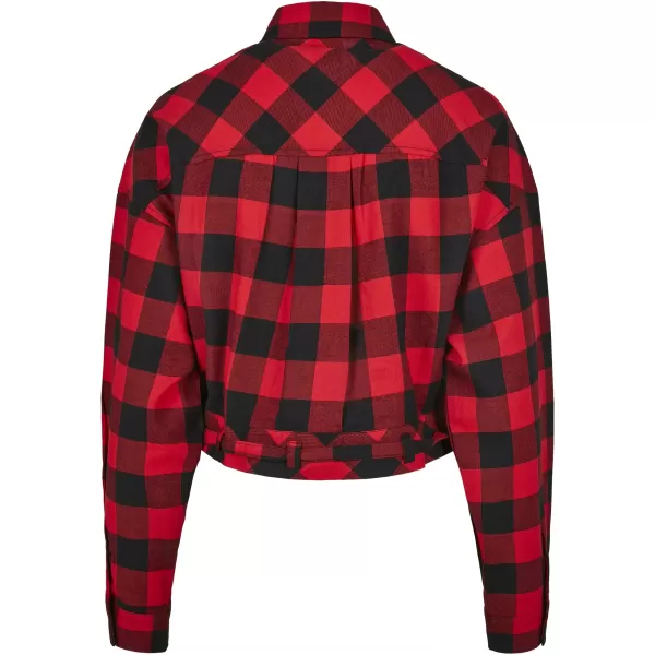  Cămaşă URBAN CLASSICS TB3753 NEGRU/ROȘU 