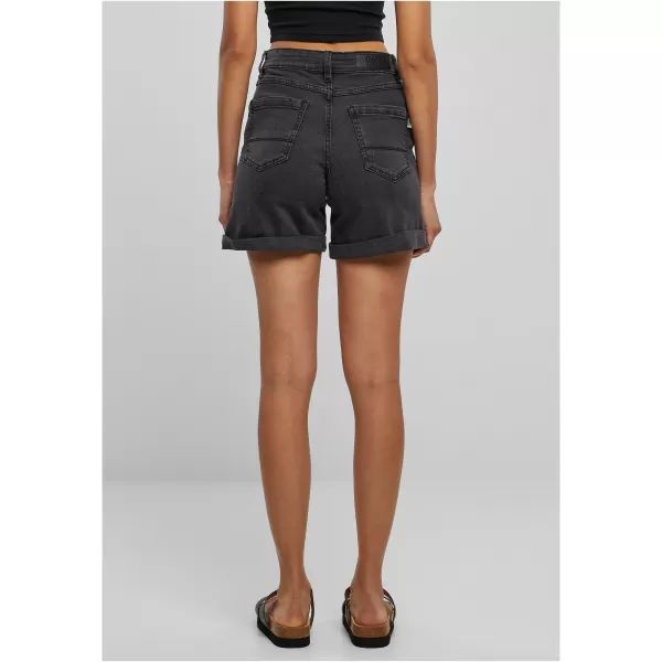  Pantaloni scurți pentru doamne URBAN CLASSICS TB4796 NEGRU SPĂLAT 