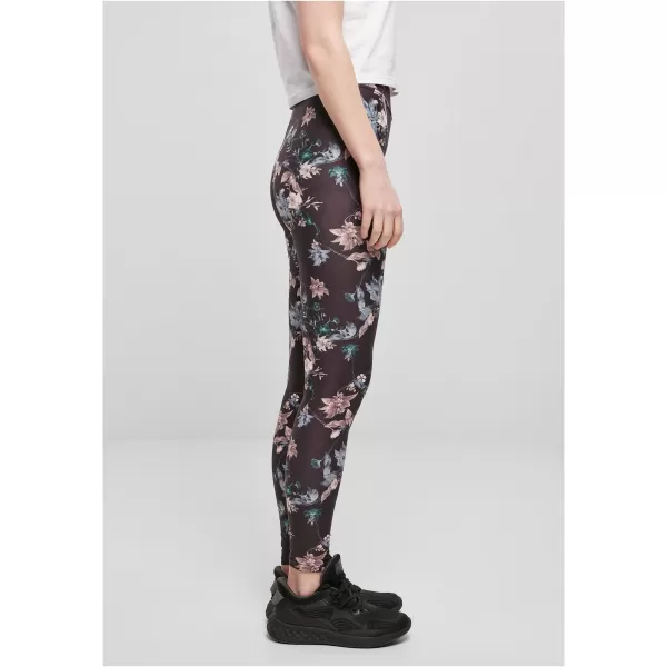  Jambiere URBAN CLASSICS TB4771 FLOARE MOALE NEAGRĂ 