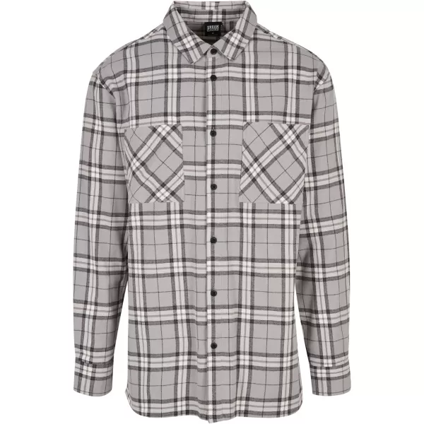  Cămaşă URBAN CLASSICS TB5516 GRI/NEGRU 