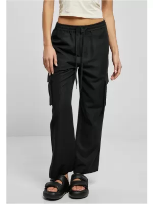 Pantalonii pentru doamne URBAN CLASSICS TB6041 NEGRU