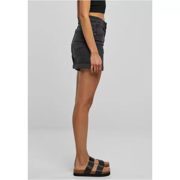  Pantaloni scurți pentru doamne URBAN CLASSICS TB4796 NEGRU SPĂLAT 