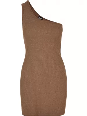 Rochie URBAN CLASSICS TB5972 KAKI ÎNTUNECAT