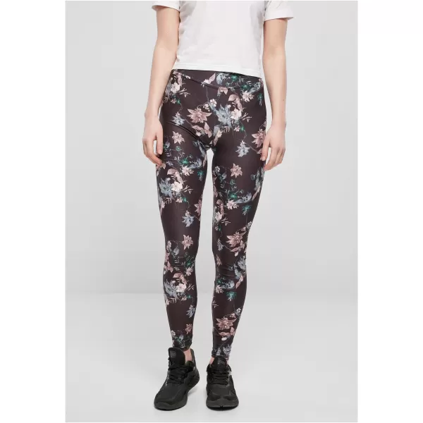  Jambiere URBAN CLASSICS TB4771 FLOARE MOALE NEAGRĂ 