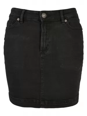 Fusta doamnelor URBAN CLASSICS TB4799 NEGRU SPĂLAT
