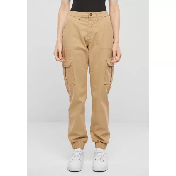  Pantalonii pentru doamne URBAN CLASSICS TB5454 UNIUNE BEIGE 