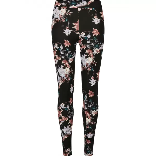  Jambiere URBAN CLASSICS TB4771 FLOARE MOALE NEAGRĂ 