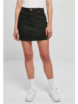 Fusta doamnelor URBAN CLASSICS TB4799 NEGRU SPĂLAT