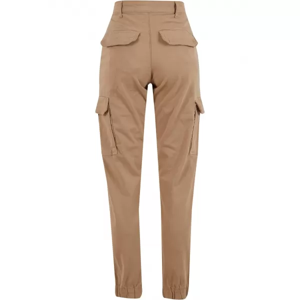  Pantalonii pentru doamne URBAN CLASSICS TB5454 UNIUNE BEIGE 