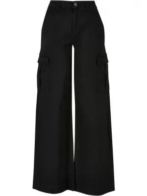 Pantalonii pentru doamne URBAN CLASSICS TB6040 NEGRU