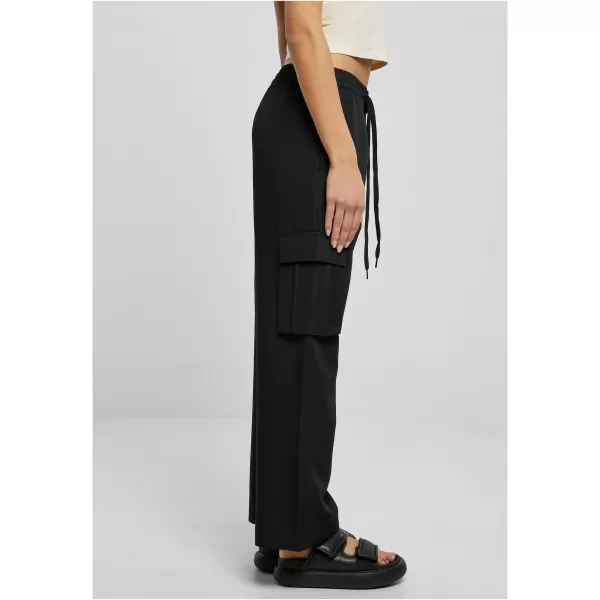  Pantalonii pentru doamne URBAN CLASSICS TB6041 NEGRU 