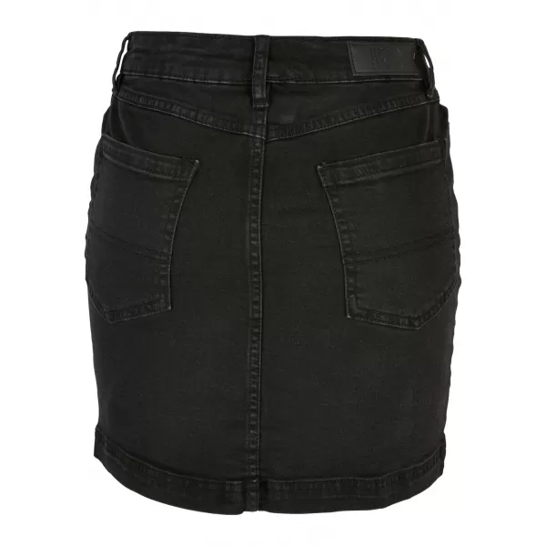  Fusta doamnelor URBAN CLASSICS TB4799 NEGRU SPĂLAT 