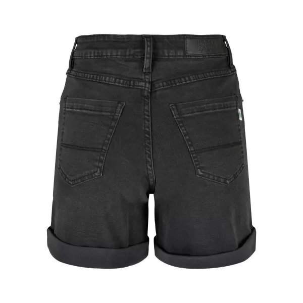 Pantaloni scurți pentru doamne URBAN CLASSICS TB4796 NEGRU SPĂLAT 