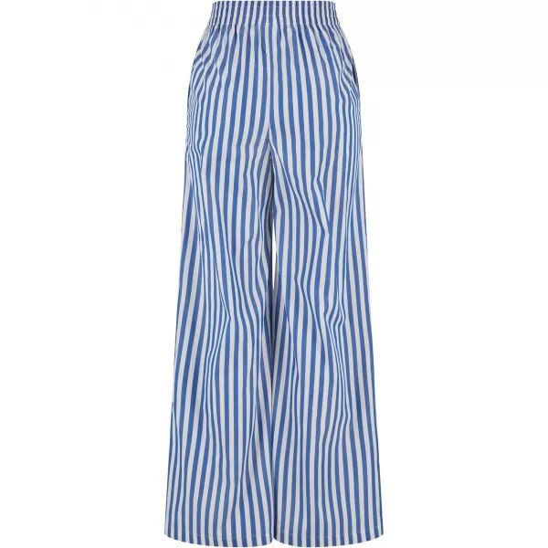  Pantalonii pentru doamne URBAN CLASSICS TB6844 ALB/ALBASTRU 