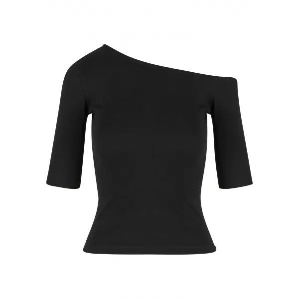  Tricou de damă URBAN CLASSICS TB7096 NEGRU 