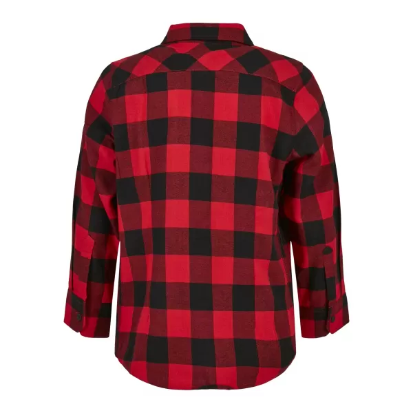  Cămaşă URBAN CLASSICS UCK297 NEGRU/ROȘU 