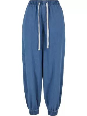 Pantalonii pentru doamne URBAN CLASSICS TB6816 SKYBLUE S -A SPĂLAT
