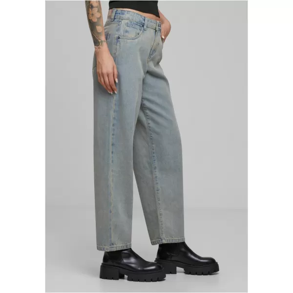  Blugi de dama URBAN CLASSICS TB7127 NOU ALBASTRU DESCHIS MURDAR SPĂLAT 