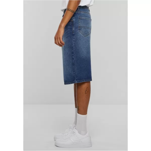  Pantaloni scurţi URBAN CLASSICS TB6639 NOU ALBASTRU MIJLOCIU SPĂLAT 