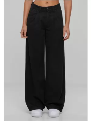 Pantalonii pentru doamne URBAN CLASSICS TB6216 NEGRU
