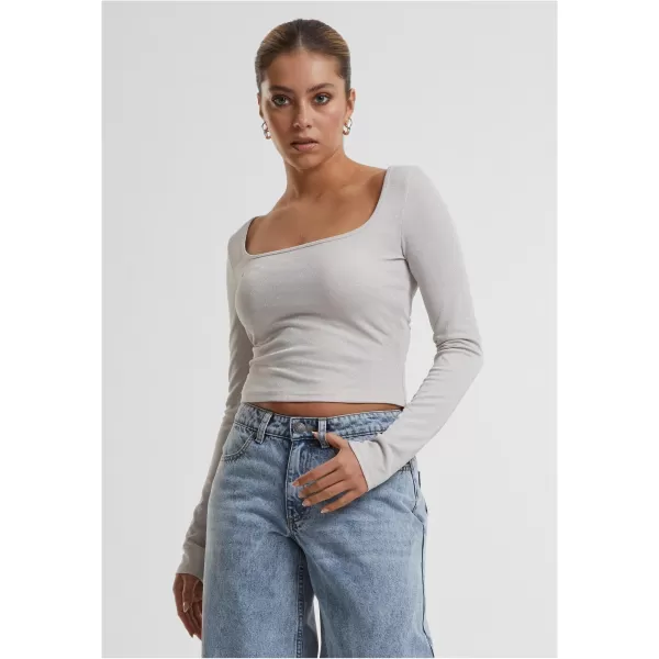  Tricou de damă URBAN CLASSICS TB6996 ALB/NISIP 
