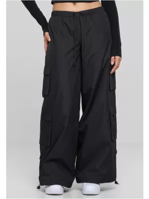 Pantalonii pentru doamne URBAN CLASSICS TB6100 NEGRU