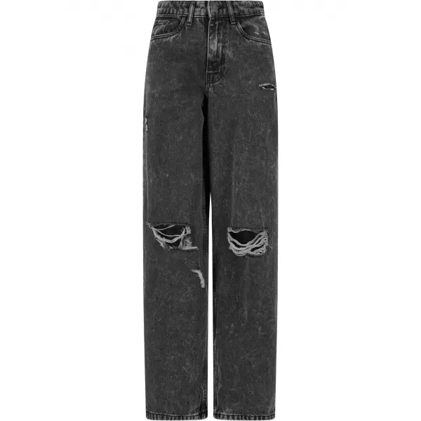  Pantalonii pentru doamne URBAN CLASSICS TB6155 CĂRBUNE NEGRU SPĂLAT 