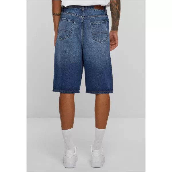  Pantaloni scurţi URBAN CLASSICS TB6639 NOU ALBASTRU MIJLOCIU SPĂLAT 