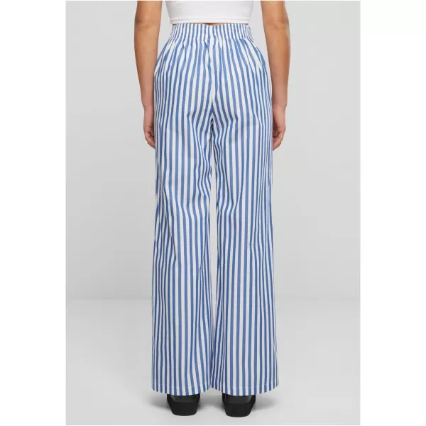  Pantalonii pentru doamne URBAN CLASSICS TB6844 ALB/ALBASTRU 