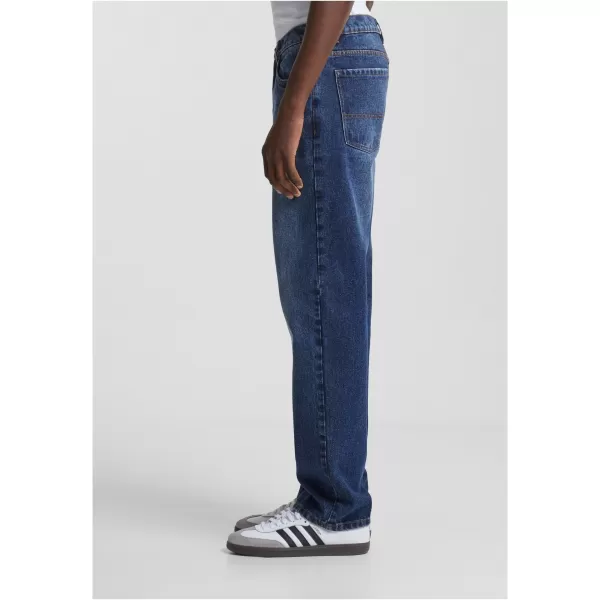  Blugi URBAN CLASSICS TB6396 NOU ALBASTRU ÎNCHIS SPĂLAT 