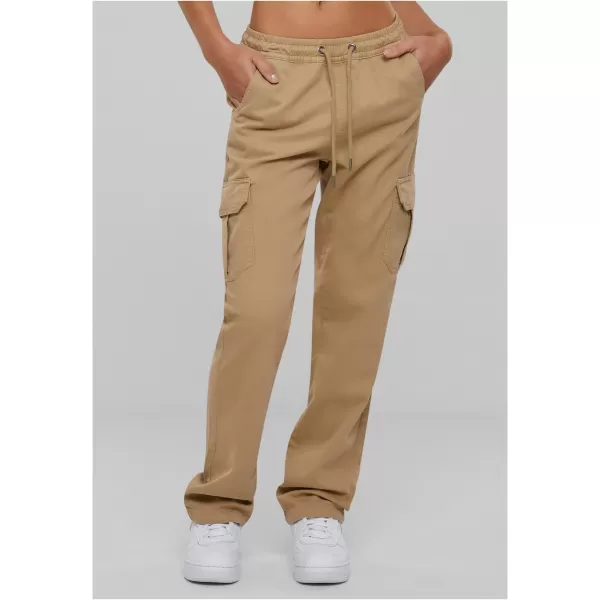  Pantalonii pentru doamne URBAN CLASSICS TB6158 UNIUNE BEIGE 