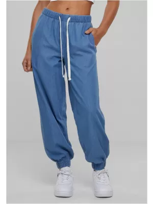 Pantalonii pentru doamne URBAN CLASSICS TB6816 SKYBLUE S -A SPĂLAT